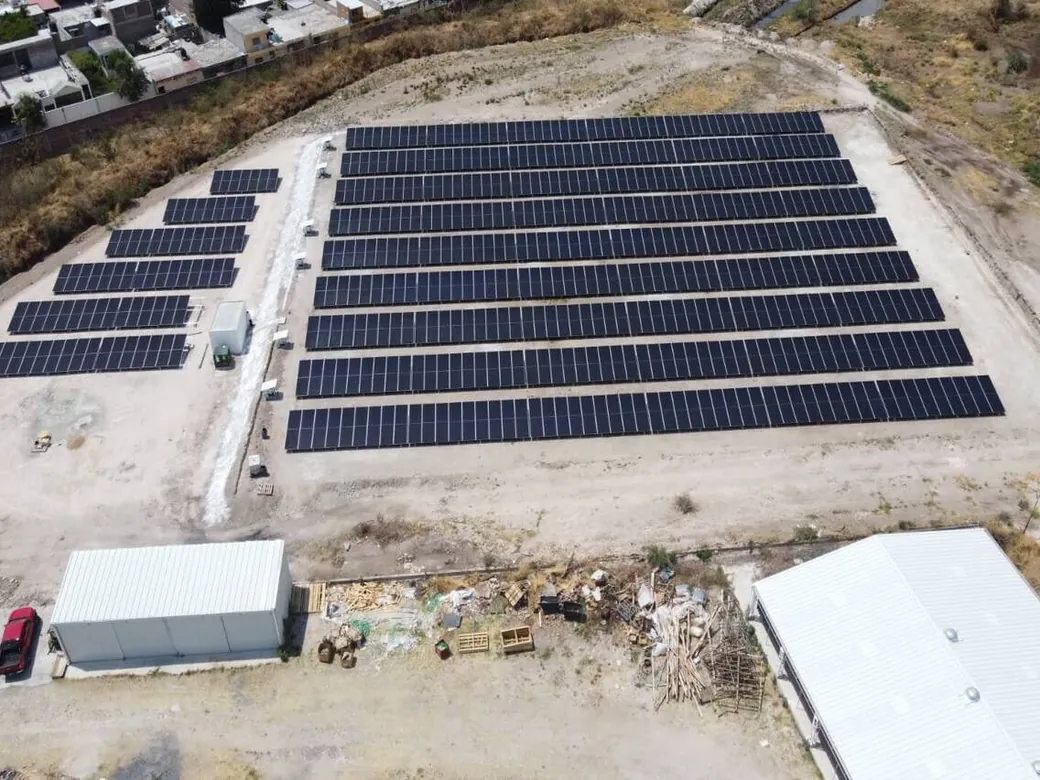 Sistema solar de Refibra en San Francisco del Rincón, Guanajuato
